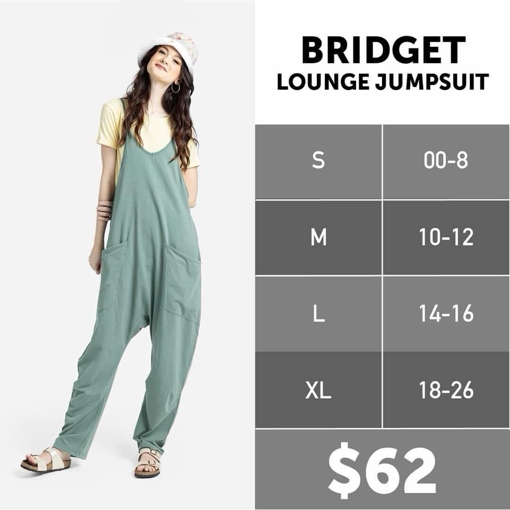 LuLaRoe Bridget Lounge Jumpsuit - NWT - Picture 3 of 3